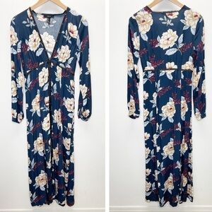 Forever 21 | Dresses | Forever 2 Chiffon Floral Print Maxi Dress
